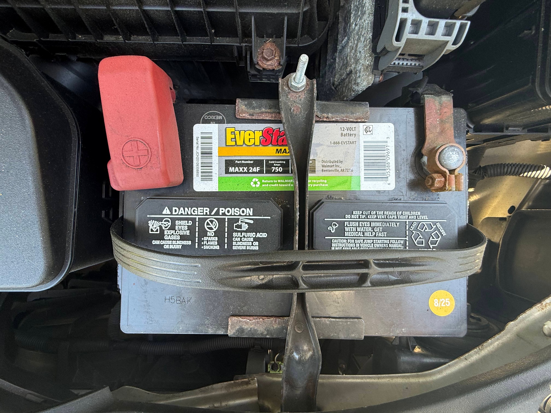 Battery installed August 2025