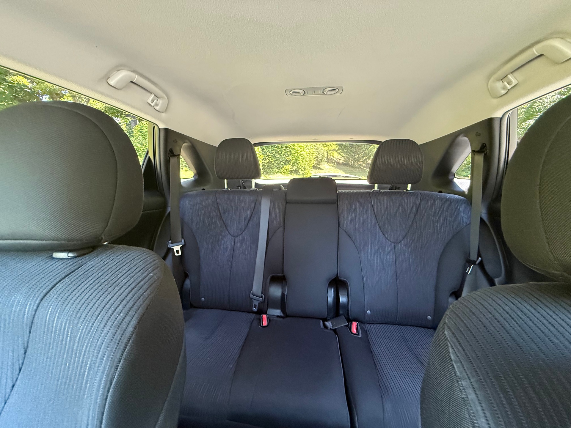 Rear seating from front cabin
