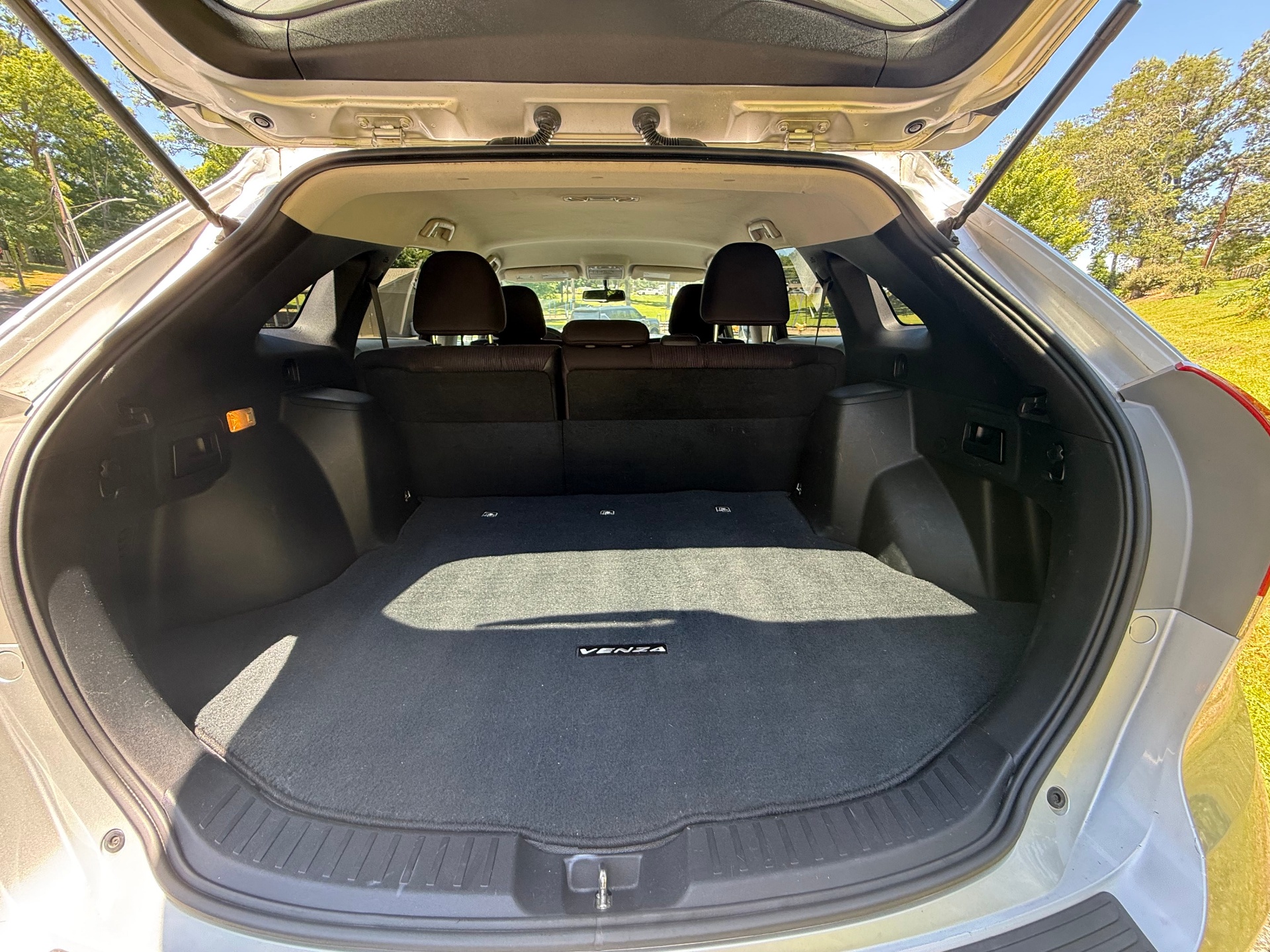 Cargo area with seats up